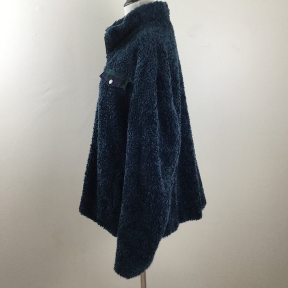 Pendleton Forest Green Half-Zip Teddy Jacket Xl - image 4